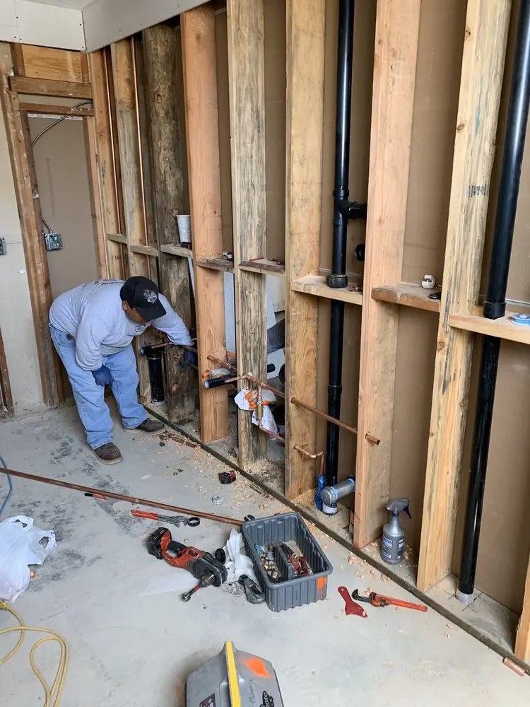 Commercial rough-in plumbing for Gas Line Repair in McNeil